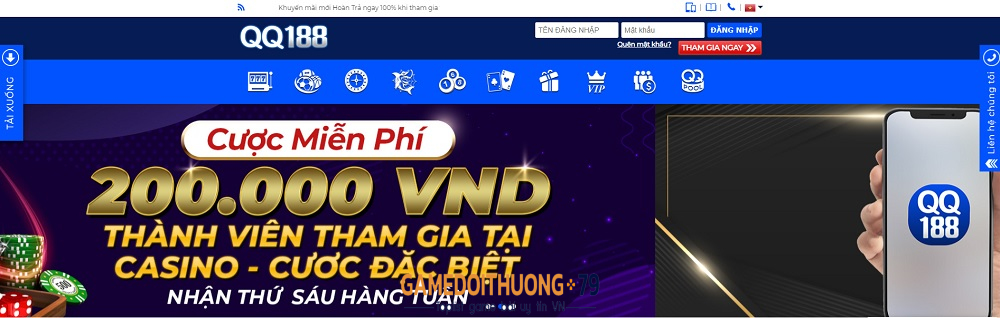 Review nhà cái QQ188 – Sòng bạc uy tín hàng đầu tại Việt Nam