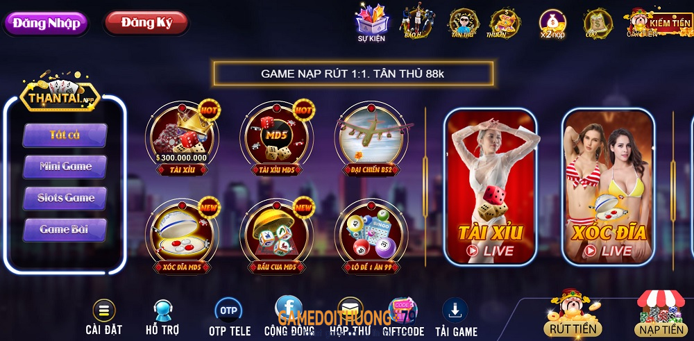 Thantai App - Tân binh được yêu thích nhất của thị trường cá cược Việt Nam
