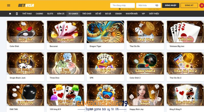 Visabet thánh địa game cá cược online chất chơi số 1 tại Châu Á
